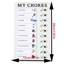 1pc Children's Chore Chart, Children's Visual Schedule Planner, ADHD Tool, Self-Discipline Learning Plan Task Organizer, RV Checklist, Planning Board, Checklist Board, Chore Organizer, Replacement Cardboard, Neurodiversity, Good Habit Tracker - A - View 13