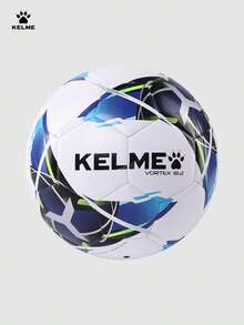 Bola Sepak KELME Jahitan Mesin Ukuran 4/5 Untuk Latihan dan Kompetisi Dewasa - Biru berpendar putih - View 5