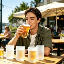 Taza enfriadora de bebidas con doble pared aislante y congelable, inserto de congelación portátil y reutilizable de ABS, taza enfriadora para cerveza, refresco y jugo, sin necesidad de hielo adicional, ideal para camping al aire libre, picnic, hogar, fiesta, oficina y reuniones, vaso para mantener bebidas frías - Multicolor - Ver 2