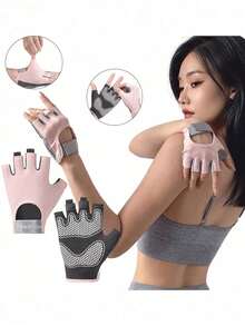 1 Pair Unisex Fitness Gloves - Lightweight Breathable Non-Slip Workout Gloves Suitable For Weightlifting, Boxing, Home Exercise, Unisex - Multicolor - View 14