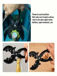 多功能三合一棘輪扳手，可調節瓦斯閥門扳手開瓶器，儲氣桶閥門調節器，防滑舒適握把，精準棘輪機構，耐用金屬工具，適用於瓦斯桶液化氣體處理，戶外露營野餐設備，居家維修工具，父親節禮物，母親節生日禮物，喬遷禮物，春季實用禮物首選 - 多色 - 查看 7
