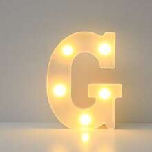16cm 白色發光 A-Z LED 字母燈,電池供電,臥室裝飾字母夜燈,婚禮裝飾,生日派對裝飾,女孩房/兒童房裝飾字母燈,節日居家酒吧裝飾字母燈,字母燈 - 白色 - 查看 34