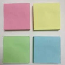 3x3 Adhesive Sticky Notes, Macaron Color Self-Adhesive Sticky Note Pads, Easy To Stick, Suitable For Home, Office, School, 1/5 Pack (100 Sheets/Pad) - one-size - View 9
