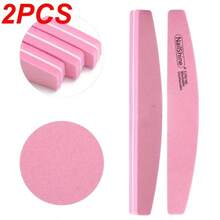 1/2/5/10/20pcs Professional Double-Sided Colorful Sponge Nail File, Crescent-Shaped Shaped Sponge Buffer Strip For Polishing, Buffing And Shaping Nails, Dual-Use For Thick And Thin Nails, Pedicure And Manicure Tool - Multicolor - View 8