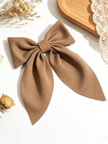 1 pièce Pince à cheveux style escalier en tissu grossier, couleur unie, décontractée, bohème, fête, mignonne, streetwear, polyester, pinces à cheveux - Multicolore - Voir 6
