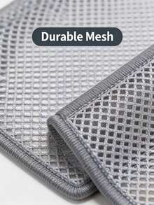 Nouveau chiffon à vaisselle double couche en coque de noix de coco, anti-adhésif, sans peluches, éponge à récurer pour la maison, essentiel de cuisine - Multicolore - Voir 10
