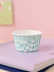 30PCS Macaron Plaid Greaseproof Baking Paper Liners, Ideal For Home Baking, Holiday Parties, Wedding Dessert Table Decoration And Various Festival Cake Packaging - Multicolor - View 6