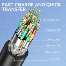 VegGieg USB3.0 A To Micro B Hard Drive Cable, 5Gbps High Speed Data Sync Cord For 2.5" External HDD, WD Seagate Disk Enclosure - 查看 5