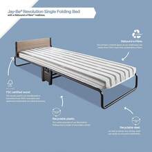 Compact Single Folding Bed With Rebound E-Fibre Mattress Revolution Design Easy Storage For Small Spaces - Cama plegable Revolution Rebound - Ver 7