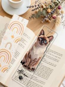 Customized Pet Portrait Bookmark, Personalized Cat And Dog Photo Bookmark, Personalized Dog Memorial Gift, Pet Lover Gift, Unique Gift For Book Lovers And Readers - Multicolor - View 4