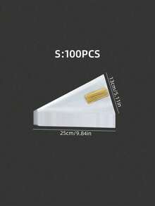 100個錐形零食袋，透明花卉包裝袋附扭轉紮繩 - DIY禮物包裝 - 3種尺寸可選 - 適用於糖果、餅乾、零食、巧克力、棉花糖、糕點、爆米花等 - 彩色 - 查看 6