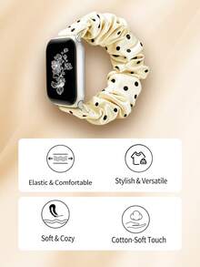 Huastonband 1件編織彈性尼龍透氣舒適運動手錶錶帶，女款，適用於Apple Watch 38/40/41mm、42/44/45/46/49mm，適合 Ultra 3/2/1/SE/S11/S10/S9/S8/S7/S6/S5/S4/S3/S2/S1，適合戶外運動、健身、年輕時尚男女，夏季海灘配件，節日禮物 - 彩色 - 查看 5