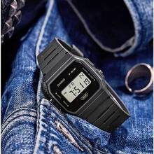 Casio F91W Square Digital Watch, Macaron Resin Wristwatch, Waterproof Student Watch, Vintage Affordable Casual Watch, Luminous Alarm Sports Watch - one-size - View 4