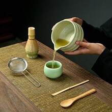 1pc/5pcs Set Japanese Kiln-Fired Matcha Tea Set, Other Tea Utensils, Complete Matcha Tool Set, Full Matcha Tools, Matcha Set, Matcha Whisk Set, Matcha Tools, Matcha, Matcha Plate, Matcha Tools, Cup, Matcha Related Products, Including Matcha Bowl, Matcha Whisk, Matcha Cup, Matcha Whisk, Matcha Spoon, Tea Bowl Set, Matcha Brewing Tools, Dessert And Beverage Making Tools, Competition Cup, Gift Box, Matsudai Matcha Whisk Set, Matcha Lover Gift, Graduation Gift, Gift, Garden, Suitable For Back To School Season - Multicolor - View 5
