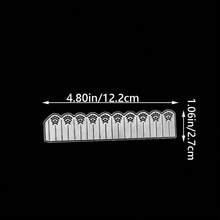 1 Piece DIY Connectable Garden Background Scrapbook Metal Cutting Die For Paper Cards, Embossing And Cutting Design, Craft Card Making Die - Silver-white - View 3