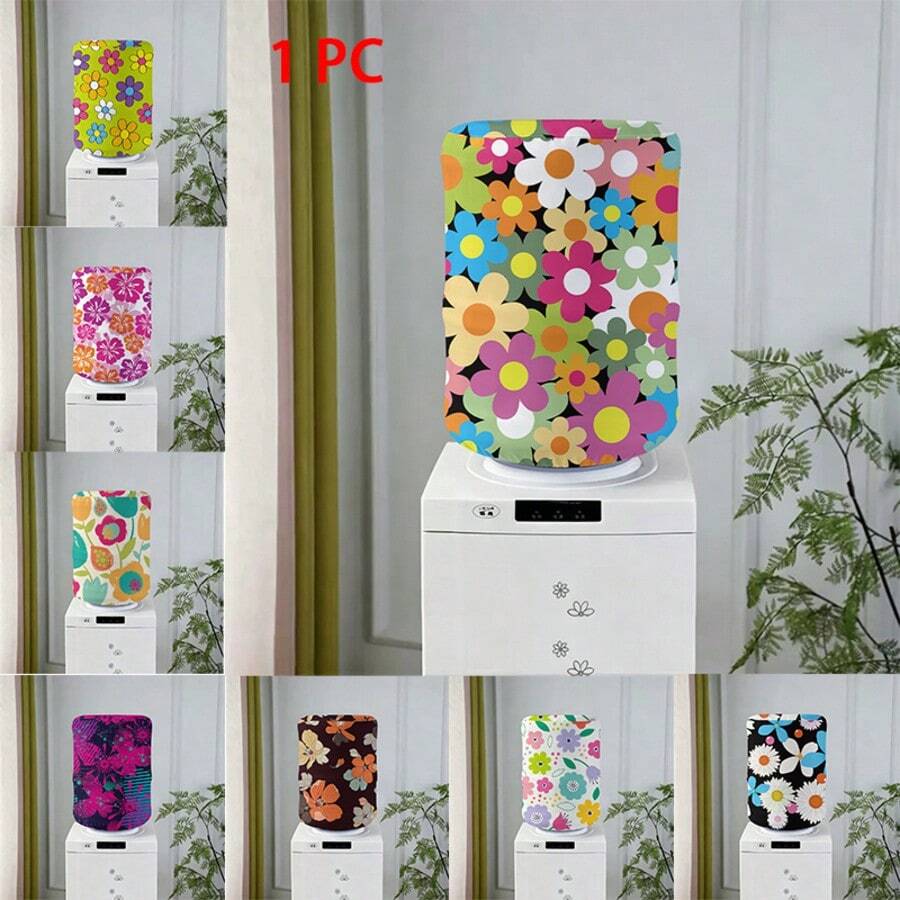 Water Dispenser Bottle Cover For 5 Gallon Water Bottle, Printed Durable Fabric, Elastic Fabric, Reusable, Home Decor Standard Protective Cover - Multicolor - View 1