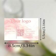 Custom Elegant Business Cards, Personalizable Name, Contact Info & QR Code, Premium Durable Cardstock, Modern Sleek Design For Networking, Corporate Gifts, Invitations & Thank You Cards - Customized Business Cards - View 4