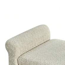 Footstool With Storage Space, Fabric-Covered Footrest With Hinged Lid, Compact Scandinavian-Style Stool For Living Room Or Bedroom - 駝色 - 查看 11