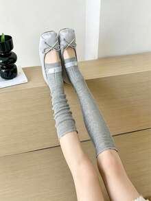 1/3 Pairs Frill Ruffle Stacked Leg Warmers, Thin Cool Lazy Sock Covers, Skin-Friendly Breathable Premium Open Toe Ruffle Leg Warmers For Women - Multicolor - View 6