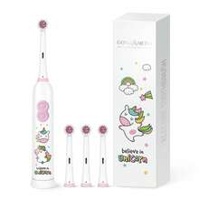 1pc Rotating Electric Toothbrush, With 4 Brush Heads, Includes 2 AAA Batteries, Smart Cleaning Battery Powered Electric Toothbrush, Soft Bristles, Multiple Patterns - White - View 6