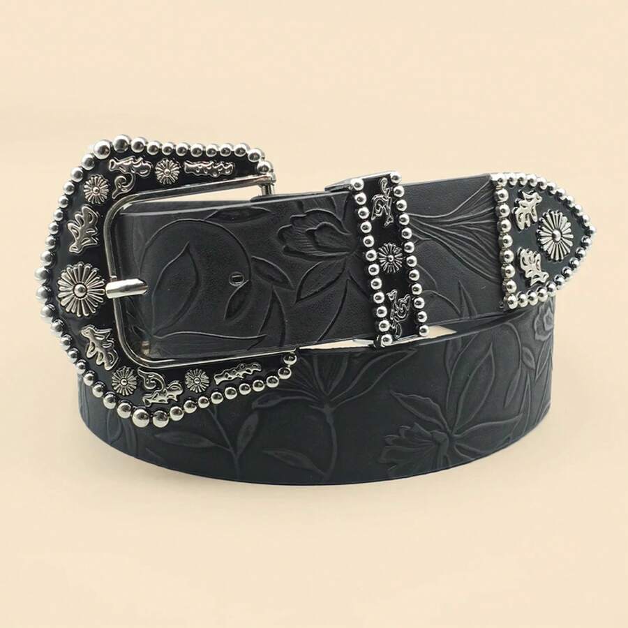 Men Exercise & Fitness Belt - Black - View 1