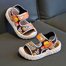 Cute Rhinestone Bow Open Toe Girls' Sandals, Breathable Beach Vacation Sandals - Camel - View 4