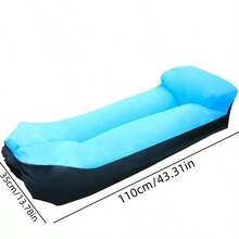 1pc Outdoor Inflatable Sofa Chair (Including Storage Bag), Suitable For Camping, Beach, Hiking, Concerts, Gatherings, Etc.; Portable Outdoor Inflatable Sofa, Inflatable Bed, Beach Inflatable Recliner, Patio Recliner, Portable Inflatable Bed - Basic Model - View 11