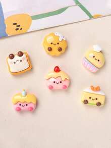 10/20/100pcs Cartoon DIY Resin Accessories Jewelry Food Small Animals Cream Glue Handmade Crafts Necklace Earrings Phone Chain Pendant - With Hoist - View 4
