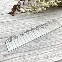 1 Piece DIY Connectable Garden Background Scrapbook Metal Cutting Die For Paper Cards, Embossing And Cutting Design, Craft Card Making Die - Silver-white - View 2