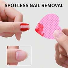 1 Box 200pcs/Heart-Shaped Nail Wipes, Heart-Shaped Nail Degreasing Wipes, Non-Damaging Nail Cleaning Cotton Pads, Soft Lint-Free Nail Removal Wipes, Disposable Wipes For Nail Salons, Heart-Shaped Nail Removal Cotton Pads, Non-Woven Soft Nail Cleaning Care Cotton Pads, Portable Nail Salon Wipes, Gift - Pink Box - View 5