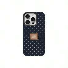 1pc TPU Material Retro Photo Frame Swan Polka Dot Pattern Phone Case Compatible With IPhone 17 Pro Max/17/16 Pro Max/15/13/12/11/ S20 FE/A15/S24/A55/ Note 11/Note 12/Note 13 Pro Full Coverage Shockproof Soft Protective Cover - Black - View 5