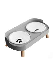 Mangkuk Ganda Baru untuk Kucing/Anjing, Mangkuk Makanan dan Air Terintegrasi di Atas Dudukan Tinggi, Tersedia dalam Bahan Plastik/Stainless Steel/Keramik, Berbagai Pilihan Warna untuk Hewan Peliharaan Kesayangan Anda - MultiWarna - View 31