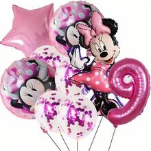 Party Balloon Set, Pink Star And Cartoon Foil Balloons With Sequin Balloons, For Milestone Birthday Decoration - As Shown In the Figure - View 12