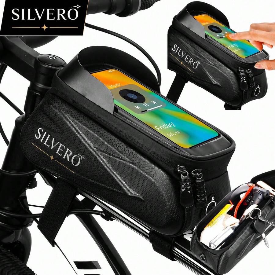 WATERPROOF BIKE BAG PANNY PHONE HOLDER - Black - View 1