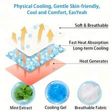 25pcs Fast Cooling Patches - Long-Lasting Gel Material, Suitable For Summer, Daily Use And Elderly Care, Essential Summer Product, Disposable Cooling Cold Compress Patches - Ice Pack, Soothing Patch, Skin-Friendly Material, Icy Design - View 6