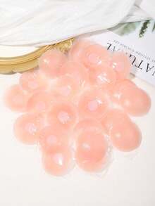 2/8/12/20Pcs Round Mini Silicone Nipple Covers Individually Wrapped Invisible Sticky Bra Non-Slip Pasties For Swimwear - Multicolor - View 8