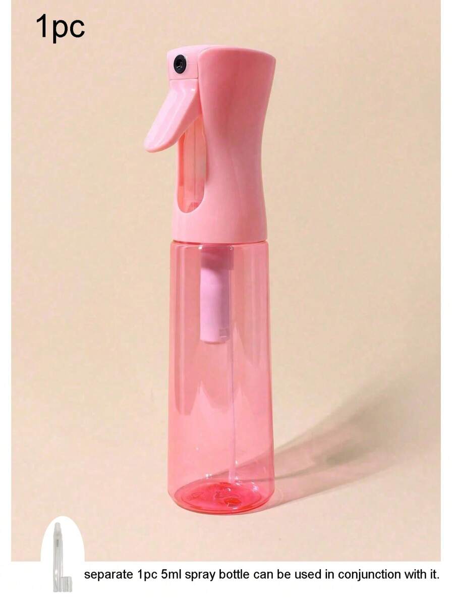 1pc High Pressure Continuous Automatic Fine Mist Spray Bottle, Suitable For Hair Styling, Skin Hydration, Plant Care, Pet Grooming, Refillable (200ml/300ml), Easy To Use And Clean Multi-Functional Sprayer-Suitable For Bathroom, Bedroom, Kitchen, Vanity, Hair Salon, Outdoor Garden, Potted Plants. Home/Travel/Office Essential, Travel Spray Bottle, Hair Care Product, Makeup Tool - Can Also Be Paired With 1pc 5ml Small Spray Bottle