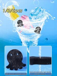 1/3/6 piezas Bolas quitapelos para mascotas, Bolas de lavandería esponjosas - Antiadherentes, reutilizables y duraderas, recolector de pelusa, mantienen la ropa y la ropa de cama libres de pelos, juego de bolas quitapelusa, lindo recolector de pelos de perro y gato - Multicolor - Ver 2
