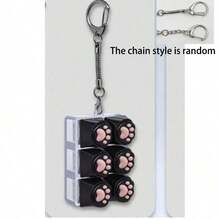 Finger Keychain | Compact & Elegant, Stress Relief, Easy To Operate, Reusable, Suitable For Daily Carry, Made Of Plastic And Metal - Multicolor - View 10