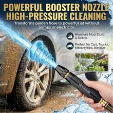High Pressure Washer Nozzle Direct Spray Gun With 3 Spray Modes, Adjustable Heavy Duty Water Pressure Cleaning Nozzle With High Pressure Water Gun, Suitable For Car, Bicycle, Window Cleaning - View 7