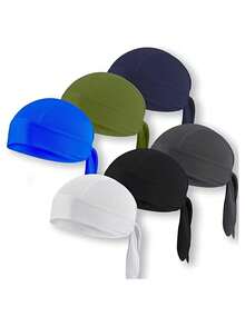 1 pieza/2 piezas Diadema/Pañuelo tipo gorro de pirata unisex, gorra deportiva de secado rápido para exteriores para senderismo, escalada, correr, verano, playa, vacaciones, festivales, viajes - A - Ver 16