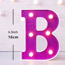 16cm 白色發光 A-Z LED 字母燈,電池供電,臥室裝飾字母夜燈,婚禮裝飾,生日派對裝飾,女孩房/兒童房裝飾字母燈,節日居家酒吧裝飾字母燈,字母燈 - 深紫色 - 查看 42