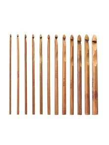 [12pcs Crochet Hook Set]3.0mm-10.0mm Knitting Tools, Lightweight Smooth Crochet Hooks, Suitable For Yarn DIY, Sweaters, Scarves, Blankets And All Crochet Projects - Carbonized Small Beads - View 10