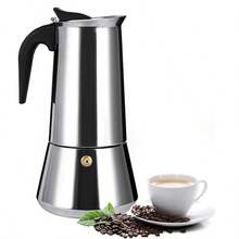 12-Cup Stainless Steel Electric Stovetop Espresso Machine (304L Stainless Steel); 2/4/6/9/12-Cup Instant Coffee Machine; Classic Italian Mocha Machine – Brew Rich, Aromatic Coffee And Cuban-Style Coffee At Home. - Silver - View 10