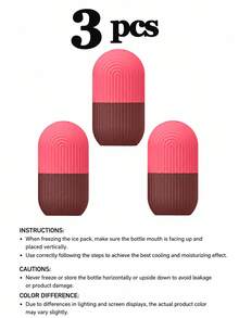 Silicone Facial & Eye Ice Roller-A Reusable Skincare Tool That Soothes And Cools To Revitalize The Skin; Features A Leak-Proof Design, Making It Perfect For At-Home Spa Treatments. - Multicolor - View 22