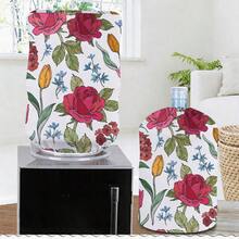 Water Dispenser Bottle Cover For 5 Gallon Water Jug, Rose Print Durable Fabric Water Dispenser Sleeve, Elastic Fabric Water Bucket Decorative Protective Cover, Reusable Home Decor Furniture Standard Protective Cover - Multicolor - View 9