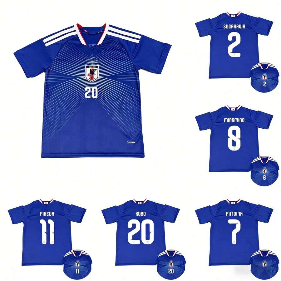 2026 Japan National Team Home Jersey Short Sleeve Fan Version, Quick Dry Breathable Football Shirt C3BJ - WEAPONS #16 - View 1