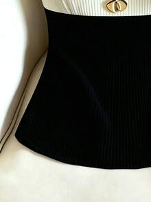 1件女款休閒細肩帶背心，夏季黑色 - 黑色 - 查看 3