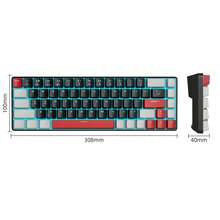 60% MageGee -BOX Mechanical Keyboard, Red Switch, 68 Keys, Adjustable LED Backlight, Translucent Keycaps, Portable Mini Layout Gaming Keyboard, Comfortable Typing, Suitable For Laptop, PC - View 12