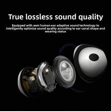 New Air5 Wireless Earbuds, Bluetooth 5.4 Headphones With ANC & ENC Noise Cancelling Mic, HiFi Stereo Sound, LED Display Charging Case, USB-C Rechargeable, IP7 Waterproof In-Ear Earphones, Up To 48H Playtime For Phone, Tablet, Workout, Sports & Travel - 升級版本 - 查看 10